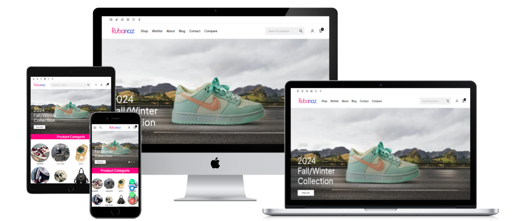 Rubanaz website Mockup